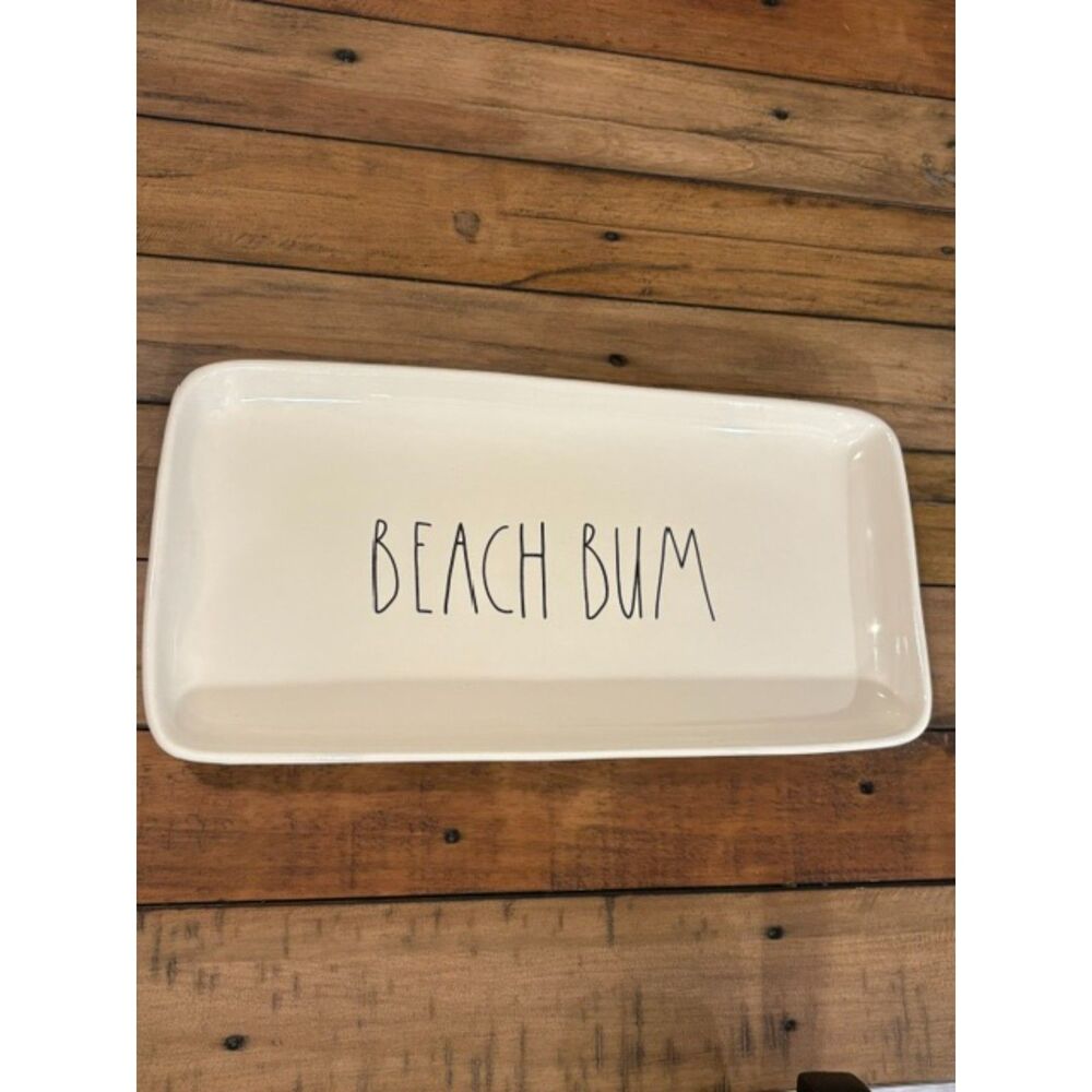 Rae Dunn Artisan Collection by Magenta Beach Bum Platter NWT